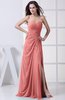 Modest A-line Sweetheart Chiffon Floor Length Bridesmaid Dresses