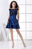 Elegant A-line Sheer Sleeveless Taffeta Edging Wedding Guest Dresses