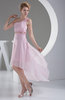 Modern A-line Sleeveless Backless Chiffon Homecoming Dresses