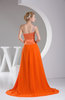 Elegant A-line Sweetheart Sleeveless Backless Brush Train Party Dresses
