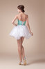 Cute Strapless Sleeveless Lace up Organza Prom Dresses