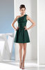 Simple A-line One Shoulder Mini Pleated Bridesmaid Dresses
