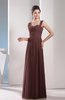 Cute A-line Chiffon Floor Length Ruching Bridesmaid Dresses