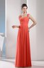 Cute A-line Chiffon Floor Length Ruching Bridesmaid Dresses