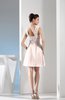 Simple Thick Straps Sleeveless Zipper Chiffon Ruching Prom Dresses