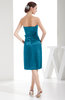 Elegant Sheath Sweetheart Zip up Silk Like Satin Bow Little Black Dresses