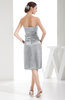 Elegant Sheath Sweetheart Zip up Silk Like Satin Bow Little Black Dresses