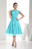 Modest A-line Sleeveless Zip up Chiffon Bridesmaid Dresses