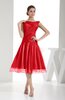 Modest A-line Sleeveless Zip up Chiffon Bridesmaid Dresses