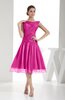 Modest A-line Sleeveless Zip up Chiffon Bridesmaid Dresses
