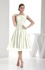 Modest A-line Sleeveless Zip up Chiffon Bridesmaid Dresses