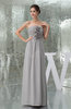 Classic Sleeveless Zipper Chiffon Flower Bridesmaid Dresses