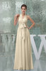 Plain A-line Halter Sleeveless Backless Chiffon Evening Dresses