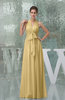 Plain A-line Halter Sleeveless Backless Chiffon Evening Dresses