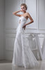 Mature Destination A-line Scalloped Edge Zipper Floor Length Edging Bridal Gowns
