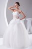 Romantic Church Princess Strapless Organza Paillette Bridal Gowns