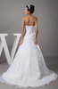 Classic Hall Scalloped Edge Sleeveless Lace up Organza Court Train Bridal Gowns