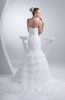Elegant Outdoor Trumpet Sleeveless Backless Ruching Bridal Gowns