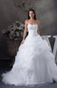 Glamorous Hall Sweetheart Zipper Chapel Train Embroidery Bridal Gowns