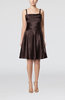 Elegant A-line Thick Straps Zipper Elastic Woven Satin Bridesmaid Dresses