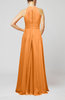 Informal A-line Sleeveless Zip up Chiffon Homecoming Dresses