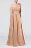 Cute A-line Asymmetric Neckline Sleeveless Chiffon Pleated Bridesmaid Dresses