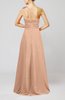 Cute A-line Asymmetric Neckline Sleeveless Chiffon Pleated Bridesmaid Dresses