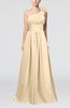 Cute A-line Asymmetric Neckline Sleeveless Chiffon Pleated Bridesmaid Dresses