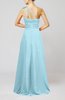 Cute A-line Asymmetric Neckline Sleeveless Chiffon Pleated Bridesmaid Dresses