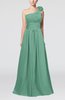 Cute A-line Asymmetric Neckline Sleeveless Chiffon Pleated Bridesmaid Dresses