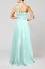Cute A-line Asymmetric Neckline Sleeveless Chiffon Pleated Bridesmaid Dresses