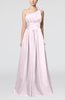Cute A-line Asymmetric Neckline Sleeveless Chiffon Pleated Bridesmaid Dresses