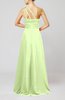 Cute A-line Asymmetric Neckline Sleeveless Chiffon Pleated Bridesmaid Dresses