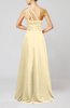 Cute A-line Asymmetric Neckline Sleeveless Chiffon Pleated Bridesmaid Dresses