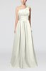 Cute A-line Asymmetric Neckline Sleeveless Chiffon Pleated Bridesmaid Dresses