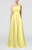 Cute A-line Asymmetric Neckline Sleeveless Chiffon Pleated Bridesmaid Dresses