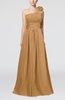 Cute A-line Asymmetric Neckline Sleeveless Chiffon Pleated Bridesmaid Dresses