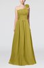 Cute A-line Asymmetric Neckline Sleeveless Chiffon Pleated Bridesmaid Dresses
