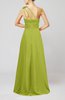 Cute A-line Asymmetric Neckline Sleeveless Chiffon Pleated Bridesmaid Dresses