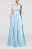 Cute A-line Asymmetric Neckline Sleeveless Chiffon Pleated Bridesmaid Dresses