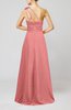 Cute A-line Asymmetric Neckline Sleeveless Chiffon Pleated Bridesmaid Dresses