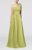 Cute A-line Asymmetric Neckline Sleeveless Chiffon Pleated Bridesmaid Dresses