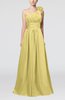 Cute A-line Asymmetric Neckline Sleeveless Chiffon Pleated Bridesmaid Dresses