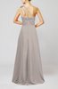 Cute A-line Asymmetric Neckline Sleeveless Chiffon Pleated Bridesmaid Dresses