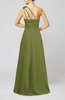 Cute A-line Asymmetric Neckline Sleeveless Chiffon Pleated Bridesmaid Dresses