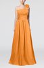 Cute A-line Asymmetric Neckline Sleeveless Chiffon Pleated Bridesmaid Dresses