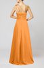 Cute A-line Asymmetric Neckline Sleeveless Chiffon Pleated Bridesmaid Dresses