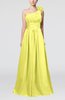 Cute A-line Asymmetric Neckline Sleeveless Chiffon Pleated Bridesmaid Dresses