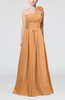 Cute A-line Asymmetric Neckline Sleeveless Chiffon Pleated Bridesmaid Dresses