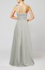 Cute A-line Asymmetric Neckline Sleeveless Chiffon Pleated Bridesmaid Dresses